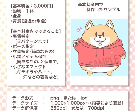 男性にもオススメ！コミカル動物イラスト描きます 動物好きが、印象に残るコミカルな動物アイコンをお描きます！ イメージ2