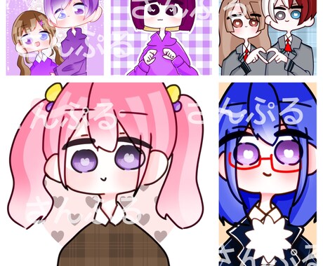 SNS用イラスト依頼承ります SNS用のアイコン、フラスタ、グッズ等のご依頼承ります。 イメージ2