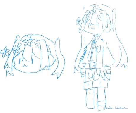 ゆるっとかわいい♡イラスト制作致します ゆるっとかわいくお姿を描きます イメージ1