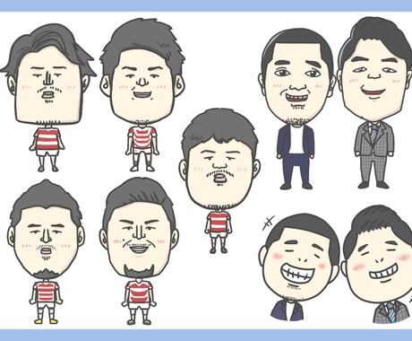ポップでかわいいイラストのアイコン作り承ります ペットや自分の似顔絵！世界にひとつの自分だけのイラスト！！ イメージ2