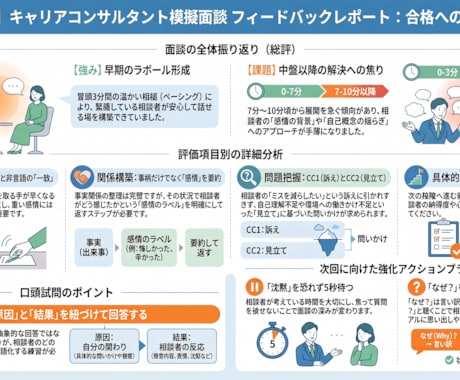 3回パック国キャリアコンサルタントのロープレします 2級技能士が丁寧に説明します。3回分優先予約致します！ イメージ2
