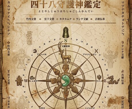 住んできた土地が、あなたの守護神を語っています 天城１６方位　四十八守護神鑑定　あなたの守護神と繋がります イメージ1