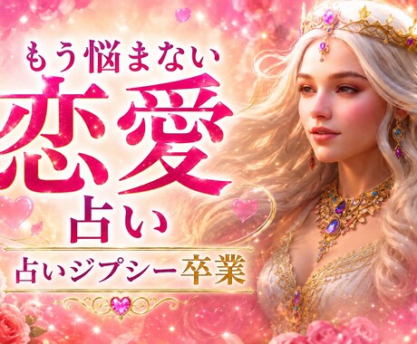 恋愛の悩みを終わりにする鑑定をします 占いジプシー卒業｜ハッピーな恋愛に導く イメージ1