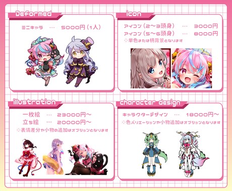 かわいいイラスト製作します 商用イラスト、ミニキャラ、一枚絵、アイコン等にどうぞ！ イメージ2