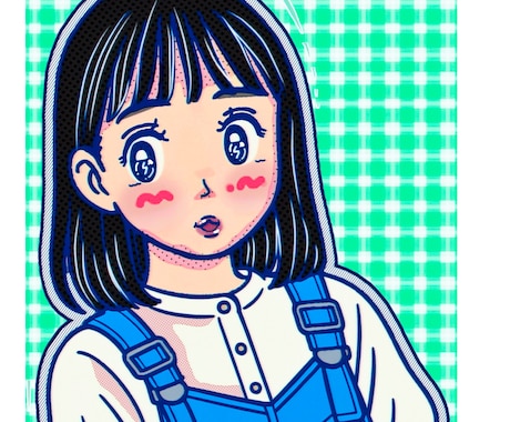 レトロ似顔絵であなたの世界観ごと描きます あなたの“可愛い”がひとめで伝わる♡ SNSアイコンにも◎ イメージ2