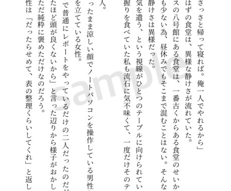 あなただけのオリジナル物語を執筆します オリジナルキャラや読みたいシーンを小説にします※3000字〜 イメージ2