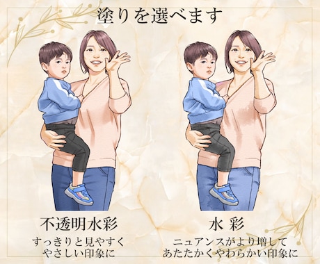 あの人に贈る＊ナチュラルで温かい似顔絵を描きます 【残１名様】写真を特別な１枚に＊記念＊お祝い＊プレゼント イメージ2