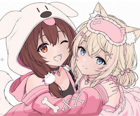 高品質な女の子のイラスト描きます イメージ1