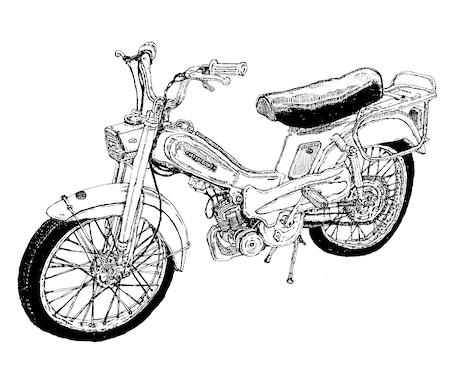 バイク/車/乗り物/リアル/絵/イラスト描きます 愛車や好きな乗り物を味のある絵にします。 イメージ1