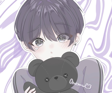 淡くて可愛いイラスト作成します アイコン、立ち絵、グッズ、歌ってみた等お任せください‼︎ イメージ2