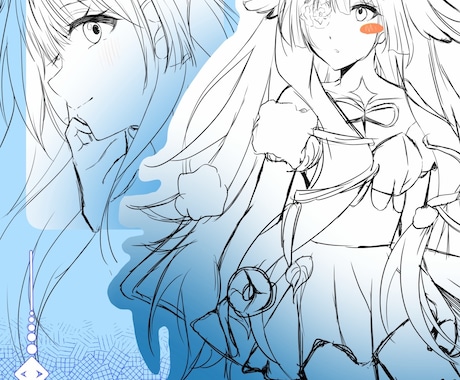 ラフイラスト描きます 普通の1枚絵より少しラフに描きます！ イメージ2