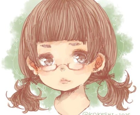 厚塗り・水彩ちっくー優しい雰囲気の似顔絵描きます 淡い、優しい風合いが好きな方へ。 イメージ2