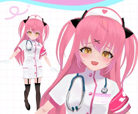 Vroidにて3Dモデル制作します vroidファイルで簡単お着替えも可能！ イメージ2