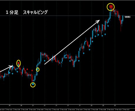 1分足以上手法の再販です初心者様もいけます しっかりと回収方向について行く手法になります（再販） イメージ2