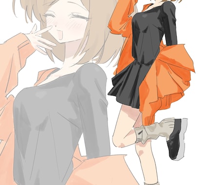 あなたのキャラを丁寧にTRPG立ち絵にします TRPG立ち絵を丁寧に制作します｜かわいいもクールもお任せ！ イメージ2