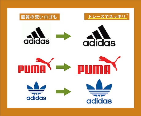 ロゴやイラストをトレースいたします 荒い画像をきれいにトレースします！お任せください！！ イメージ2