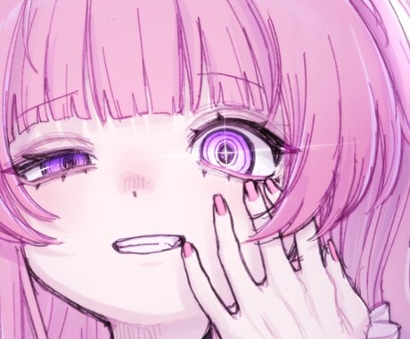 迫力のあるかわいい女の子の1枚絵描きます 1週間以内に納品！追加料金特に無し！ イメージ1
