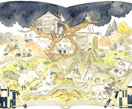 あなたの想いを表現する A4水彩画イラスト描きます HPやSNSで使える あたたかみのある水彩画イラスト イメージ1
