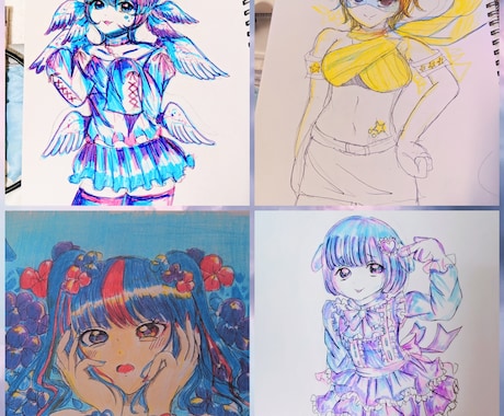 イラスト作成致します アニメ風カラフルでポップな絵描きます！ イメージ1