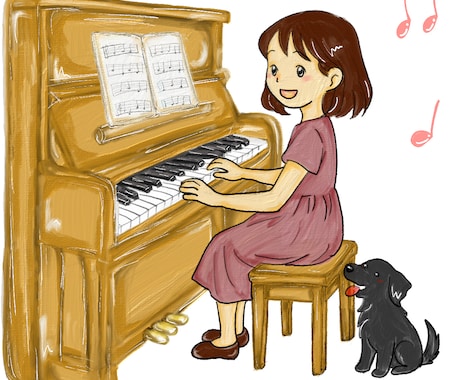 手書きふんわり癒し系イラスト制作します 見る人の心をほっとさせる、手描き風イラスト イメージ2
