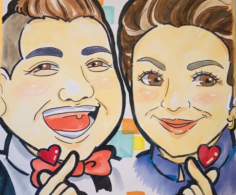 マルシェでも似顔絵出店してます 色んな方へのプレゼントにおすすめ☆ イメージ2