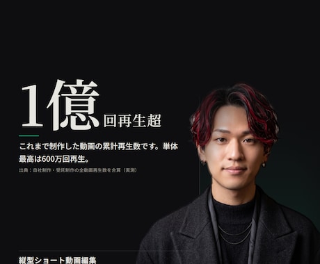 丸投げOK！縦型ショート動画を編集します 累計1億回超の実務者が担当します イメージ1