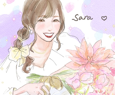 似顔絵を他にないお洒落なデザインで描きます SNSや名刺など自由にお使いいただける似顔絵を制作致します! イメージ2