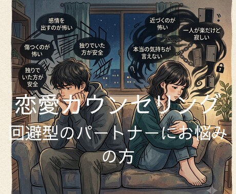 定額メッセージし放題で回避型彼の相談乗ります 心理資格と1年半の実践知で回避型の恋人に悩む心に伴走します⁠ イメージ1