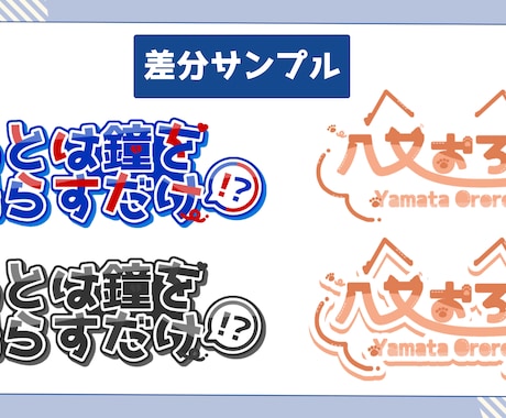 商用利用可！VTuber向け名前ロゴ作成いたします 視認性・可読性が高く手の届きやすい値段のロゴをお求めの方向け イメージ2