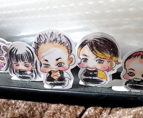 もちもちほっぺ似顔絵描きます 自分用プレゼント用アクリルスタンドバッジグッズにも✨  ✨ イメージ1