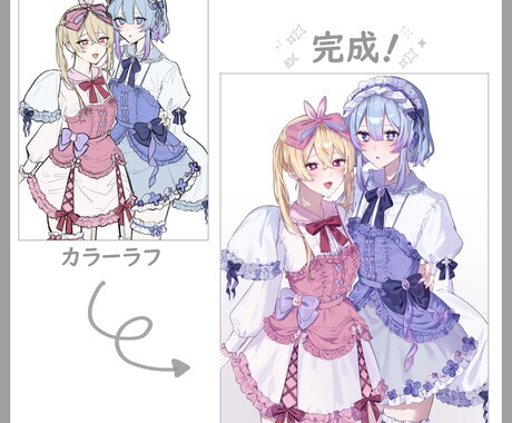 可愛くて綺麗なイラスト、制作いたします アイコンや立ち絵、MVイラスト等、イラスト全般お任せ下さい！ イメージ2
