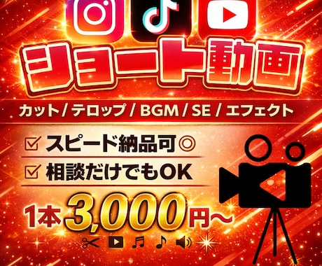 SNS用のショート動画編集をします 視聴しやすい動画に仕上げます！ イメージ1
