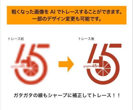 画像からAiデータを作成します 【迅速・丁寧にトレースします】 イメージ2