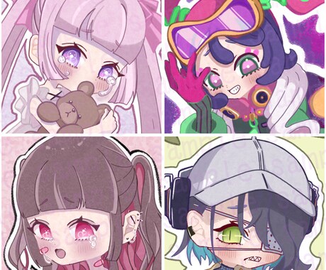 量産型・地雷系など♡可愛いSNSアイコン描きます あなただけの“かわいい”をぎゅっと詰め込みます♡ イメージ1