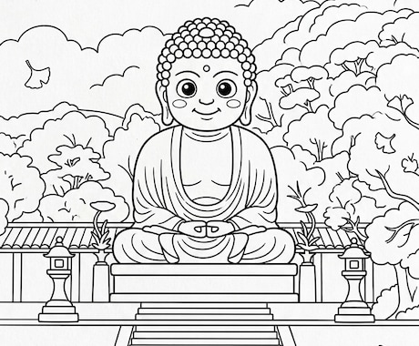 世界に1つだけのご家族の思い出を塗り絵にします 旅行の思い出、家族の歴史。ペットやイベント。10枚セット。 イメージ2