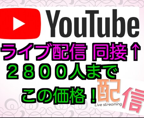 YouTubeライブ配信の視聴者増やします 即日対応可！各種SNS対応！お気軽にどうぞ！ イメージ1