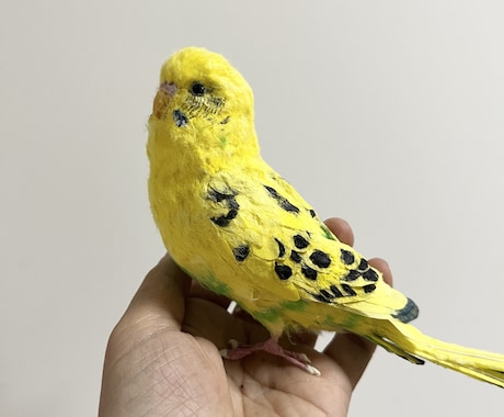 リアルで可愛いペットのインコ人形を作成します 大事なペットちゃんを和紙で可愛く作ります！ イメージ1