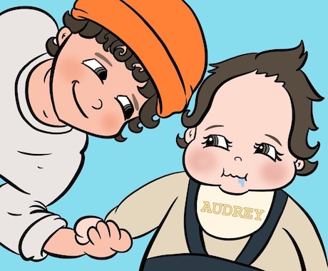 可愛いアイコンかきます すこし異国テイスト原色系です！ イメージ2