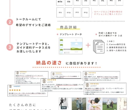 100種類から選べる✿プロフィールブック作れます 【選べる12P】納品の速さに自信あります◎【操作資料付】 イメージ2
