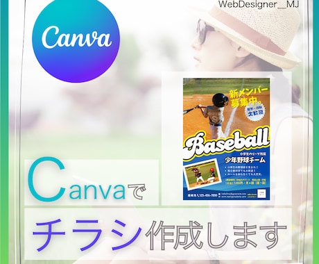 Canvaにてかっこいいチラシの作成いたします URL、写真、QRコードなどもカードに盛り込めます!!! イメージ1