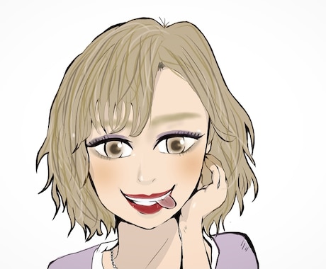 ポップなキャラ絵を作成いたします マット調なイラストを作成しております。 イメージ1