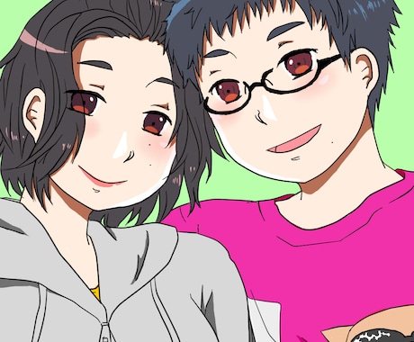 あなたの人物写真を元に漫画風で似顔絵を描きます！ イメージ2