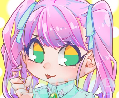 アイコン＆ヘッダー制作致します SDキャラまたはミニキャラでのアイコン・ヘッダーイラスト制作 イメージ2
