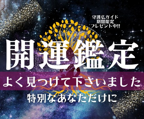 三密観×守護仏プレミアム開運鑑定～総合運勢を見ます 運命を司る守護仏と三密観の秘法で開運への扉が今ここに開く イメージ1