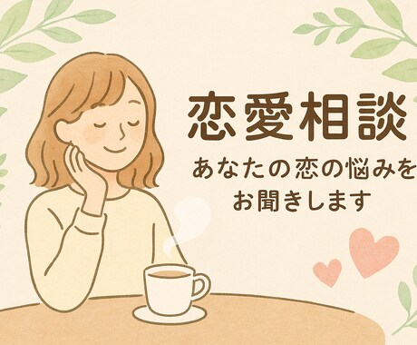 どんな恋愛相談ものります 「先生」とあだ名がついたわたしがアドバイスや話を聞きます イメージ1