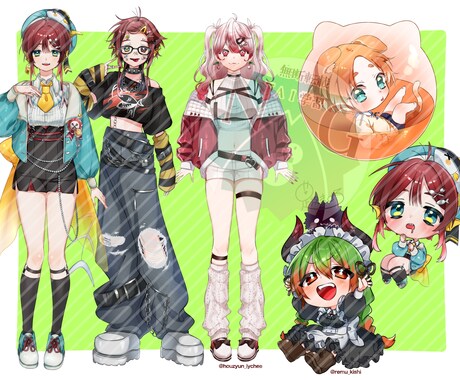 立ち絵制作いたします ＊TRPGや配信など＊お気軽にご相談ください＊ イメージ2