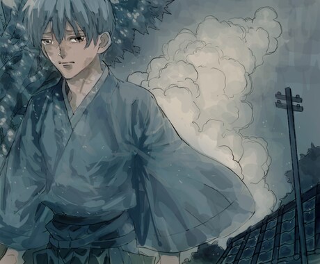 小説の挿絵や表紙イラスト制作描きます 水彩画風と油絵、両方駆使するイラストはいかがですか？ イメージ2
