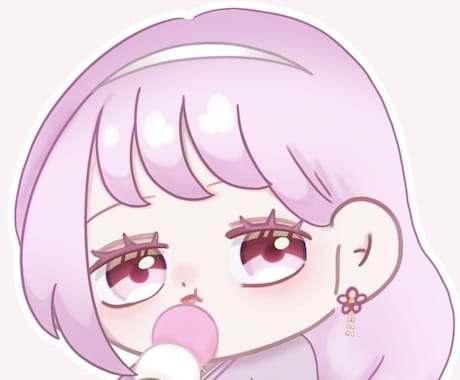 3日で納品！可愛いアイコン制作します モチっと可愛いSDキャラのアイコン描きます イメージ1