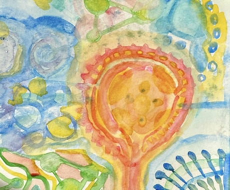 あなたの魂の輝きを水彩で描きデータでお渡しします コピーして飾ると良い雰囲気になり波動が上がります！ イメージ1