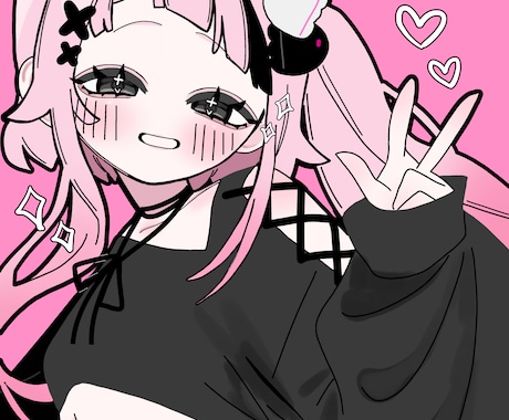 サムネ、アイコン等に！とにかく可愛く描きます 企業様、個人様問わずお待ちしております！ イメージ1